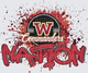 NFL Transfers Washington Commanders Nation Paint Splatter Logo
