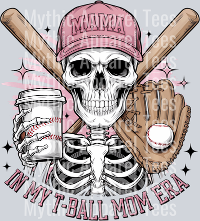 IN MY T-Ball Mom Era DTF Coffee Transfers