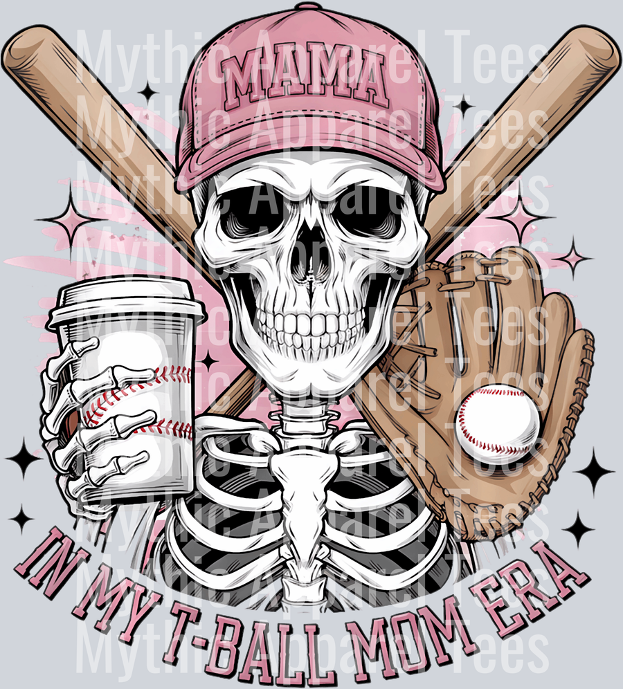 IN MY T-Ball Mom Era DTF Coffee Transfers