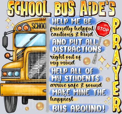 School Bus Aides Prayer Religious