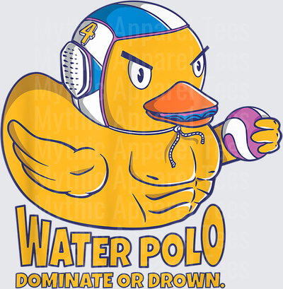 Jeep Ducks Water Polo Rubber Duck Dominate or Drown Number 4