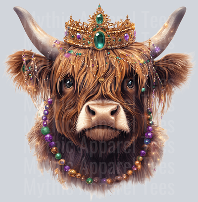 AZ794 Mardi Gras Highland Cow (32)