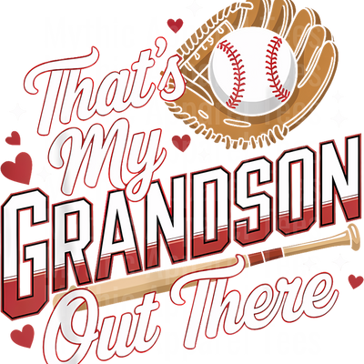 Grandma Grandpa Grandparents Baseball DTF Transfer