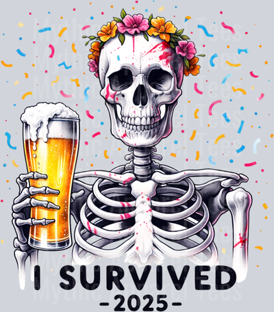 I SURVIVED 2025 WATERCOLOR