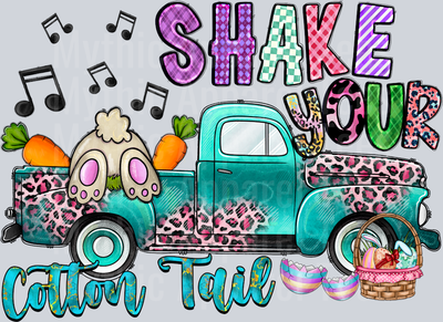 Shake your Cotton Tail Truck Easter Bunny