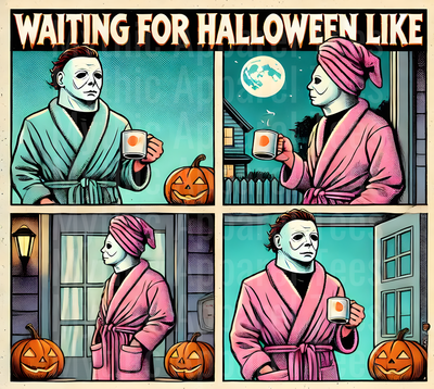 Waiting for Halloween Like Michael Meyers 2 Halloween DTF horror Movie Transfers