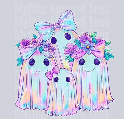 Iridescent Ghost Pumpkin PNG Coquette Halloween Sublimation_processed