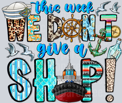 This week we don't give a ship Cruise
