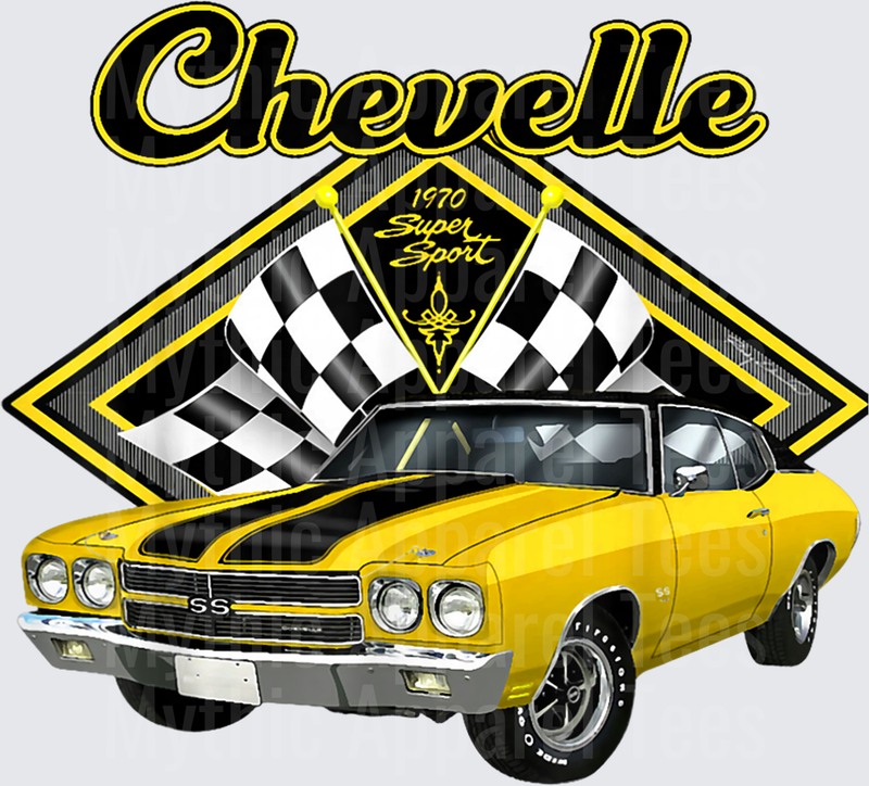 Vintage 1970 Chevelle 70 Classic American Muscle Car Hot Rod T-Shirt (1)