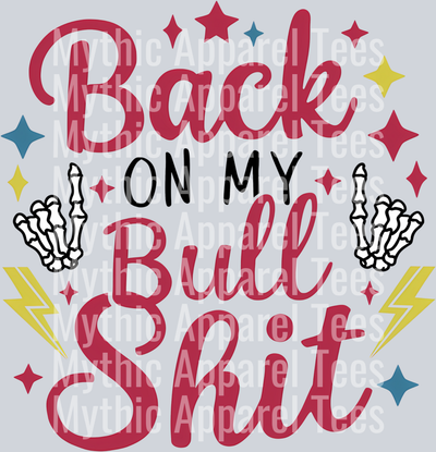 Back On my bullshit Skull hands And lightning bolts