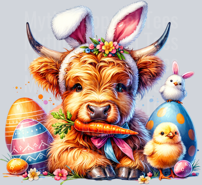 Easter Highland Cow