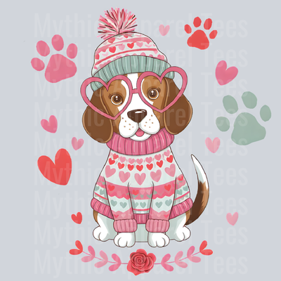 beagle Dog Valentines Day