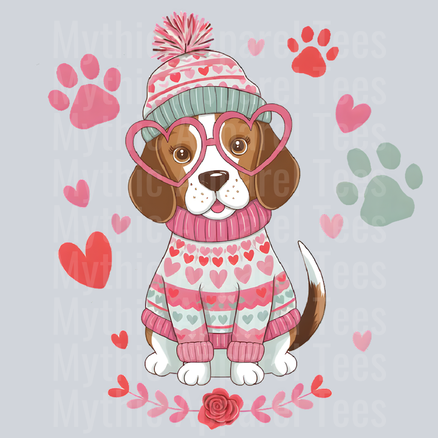 beagle Dog Valentines Day