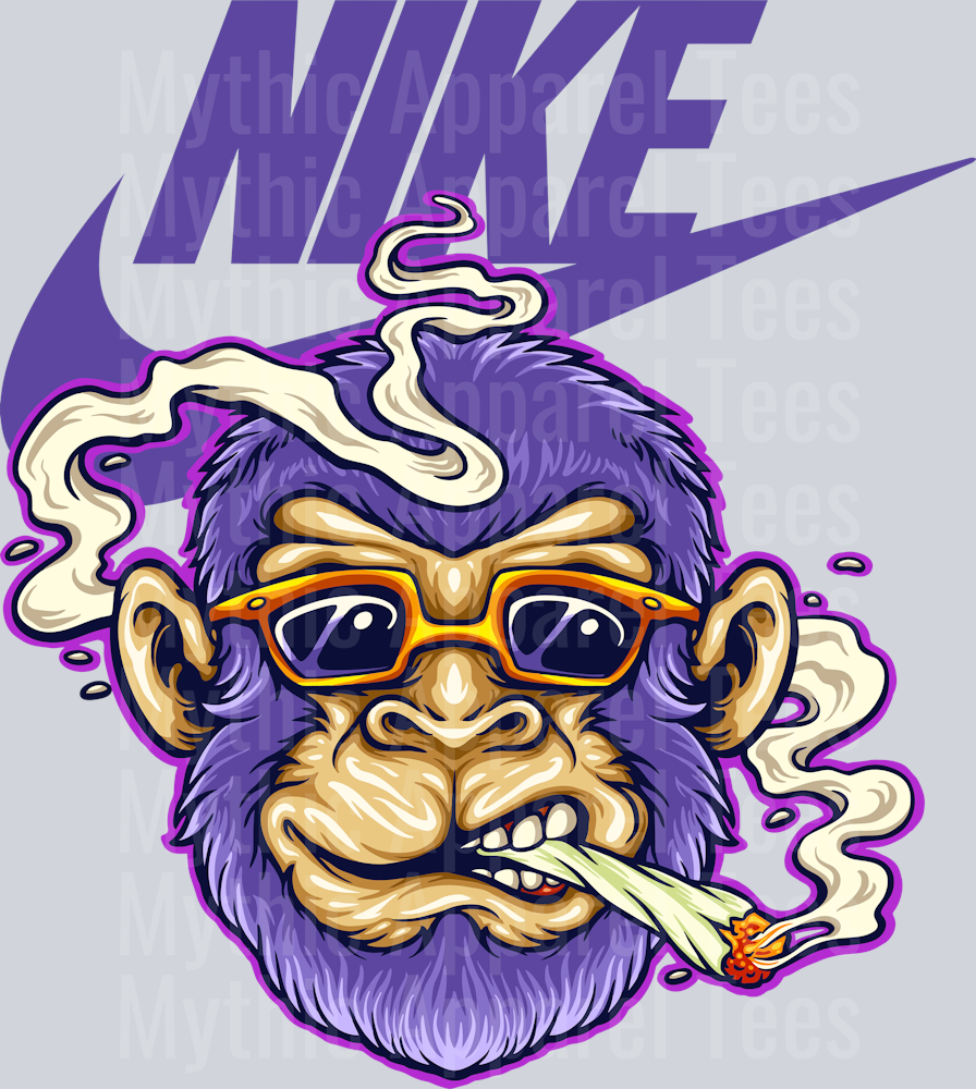 Monkey JUST DO IT DTF Nike Transfers