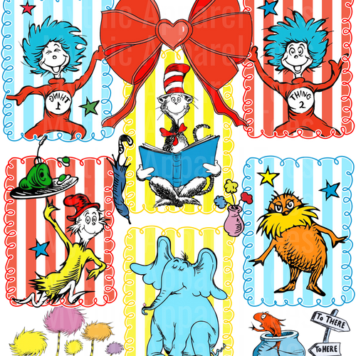Dr Suess DTF Transfer