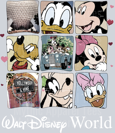 Walt Disney world white words  DTF Disney Transfers