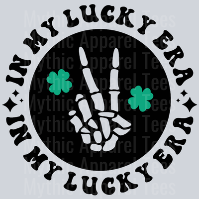 In My Lucky Era Pocket Design Wavy Retro Funny Designs St Patrick's Day