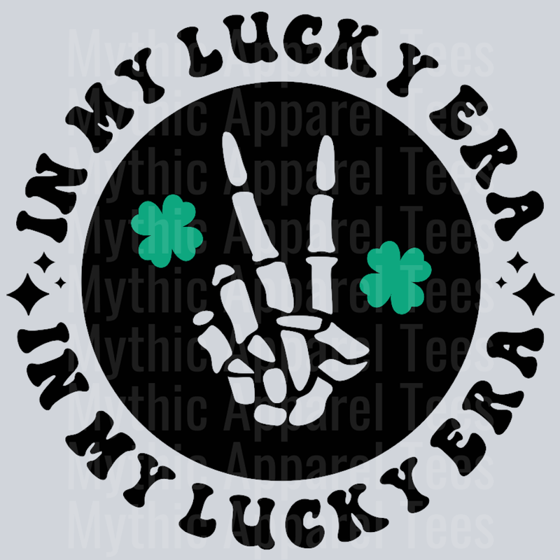 In My Lucky Era Pocket Design Wavy Retro Funny Designs St Patrick's Day