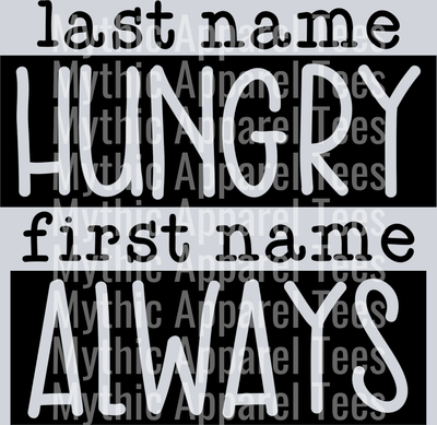 last name hungry first name always