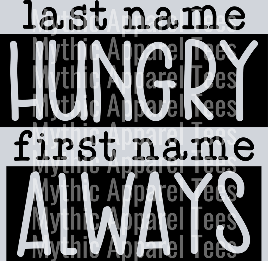 last name hungry first name always