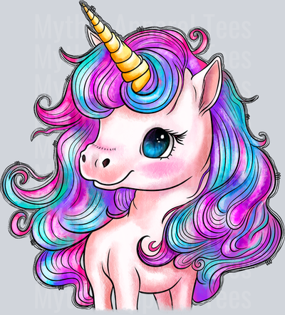 Unicorn Girlie DTF Unicorn Transfers