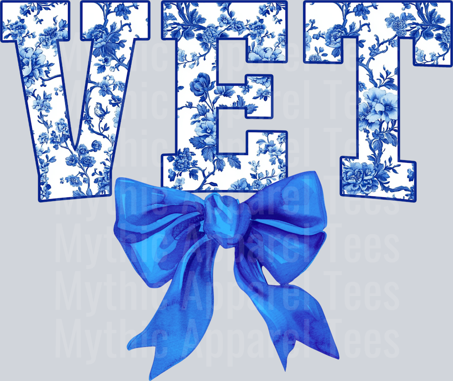 Blue Toile Vet