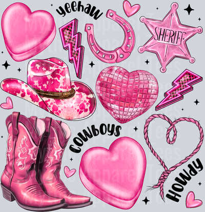 Yeehaw Cowboys Howdy Valentines Day