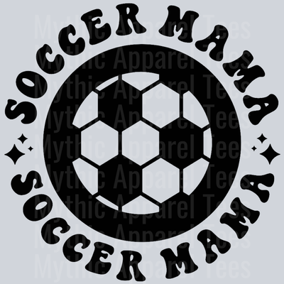 Soccer Mama Pocket Design Wavey Retro Style Funny Shirt Design