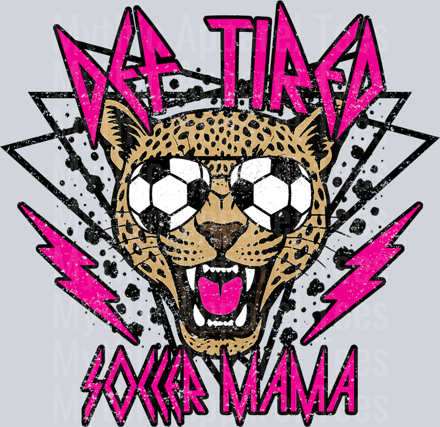 Def Tired Soccer Mama School Spirit & Sports