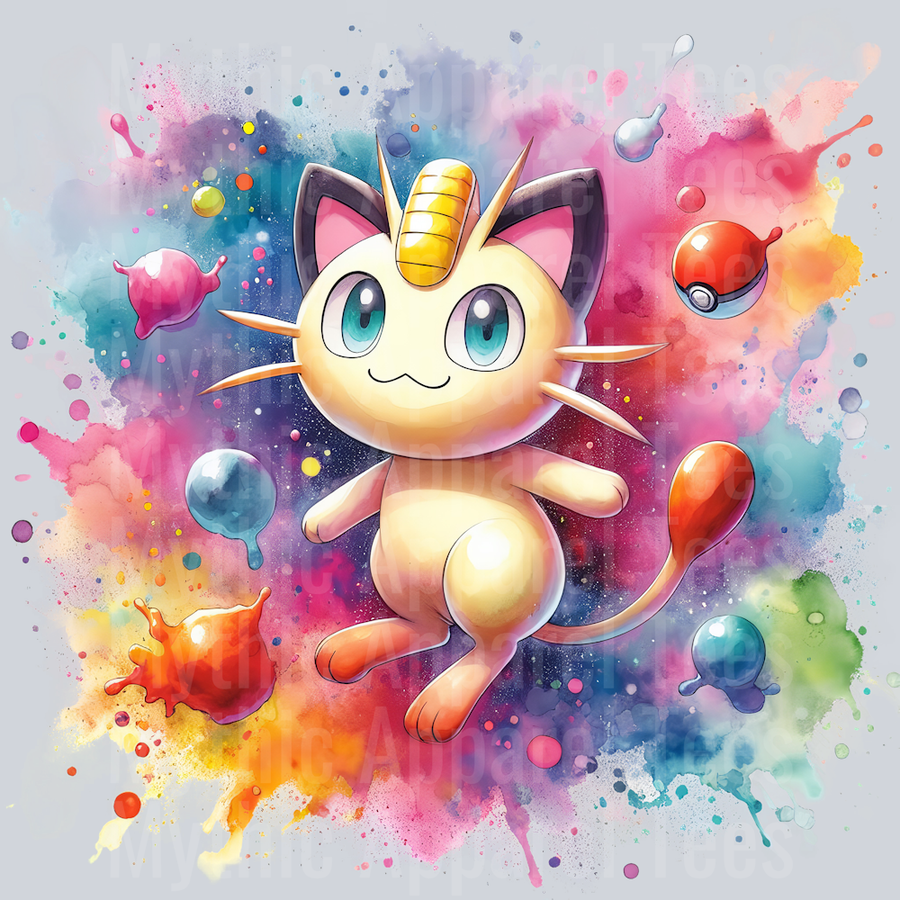 meowth Color Splash Pokemon Pop Culture
