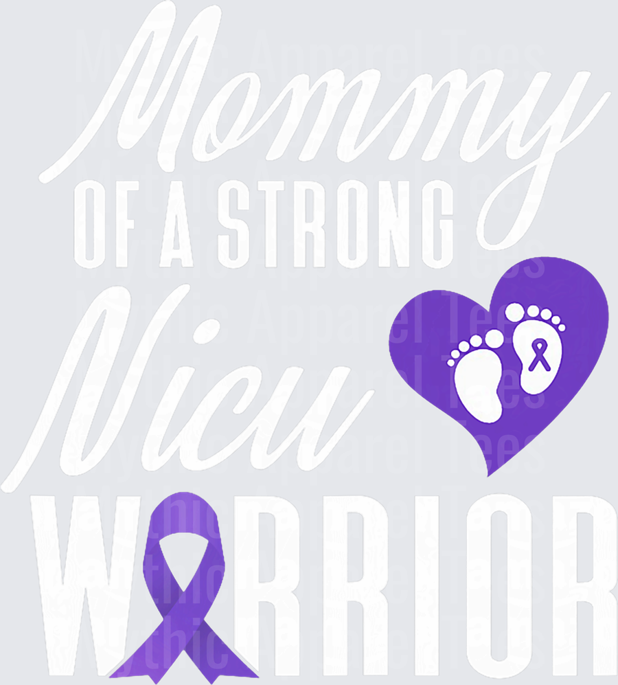 Prematurity Awareness Mommy Nicu Warrior Preemie Dad T-Shirt