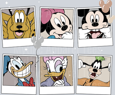 Classic photos frames mickey mouse DTF Disney Transfers