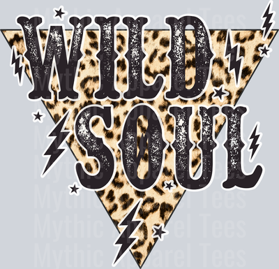 Wild Soul Leopard Print Lightning bolts Western