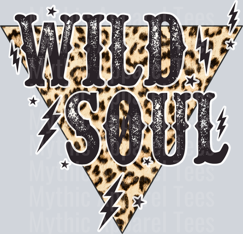 Wild Soul Leopard Print Lightning bolts Western