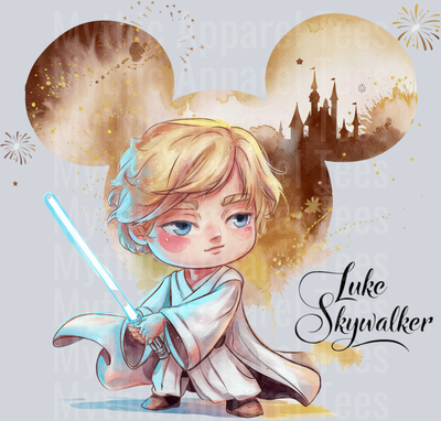 Luke Skywalker Disney DTF Star Wars Transfers