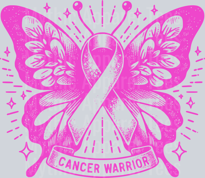 CANCER WARRIOR BUTTERFLY PINK