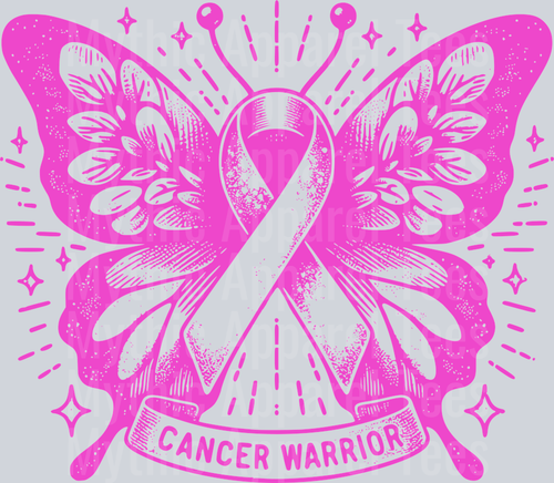 CANCER WARRIOR BUTTERFLY PINK