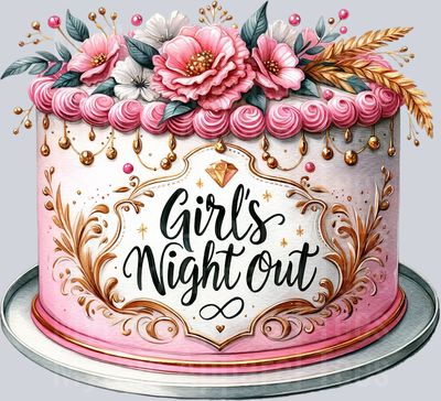Girls Night Out Bachelorette Party Cake DTF Wedding Transfers