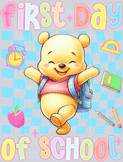 First Day Of School Pooh