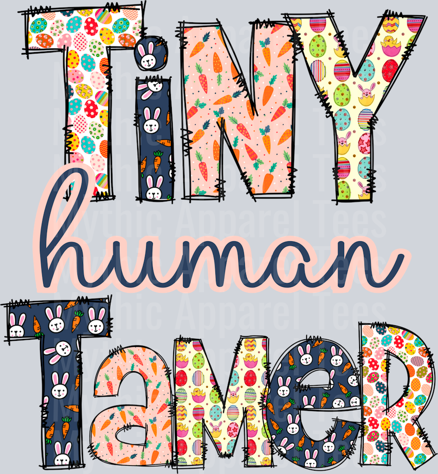 Tiny Human Tamer DTF Mom Transfers