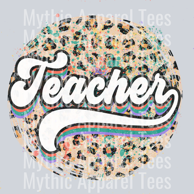 TEACHER LEOPARD DTF Teacher Transfers