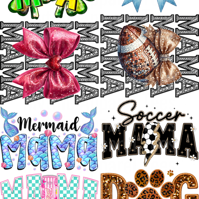 MAMA BUNDLE VARIETY 8 GANG SHEET 10 FULL SIZE IMAGES