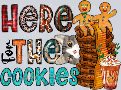 Here For The Cookies Christmas