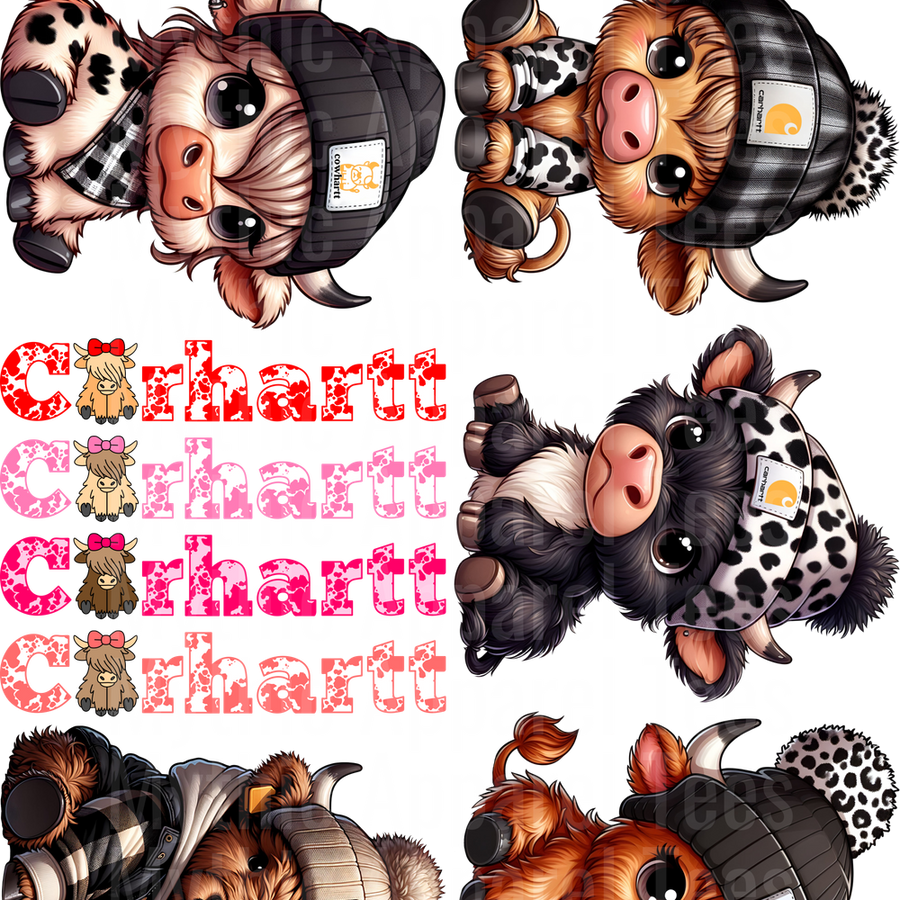CARHARTT 3 GANG SHEET 10 FULL SIZE IMAGES