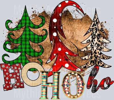 HOHOHO Dtf Christmas Transfers