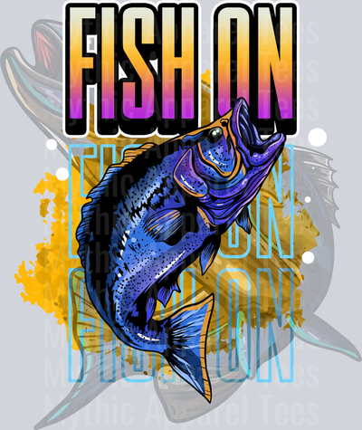 6. FISH ON DTF Fishing Transfers