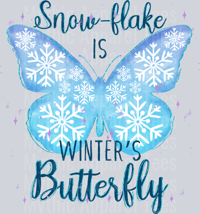 AZ862 A03-A220827-15-A-Snow-Flake-Is-Winter-Butterfly