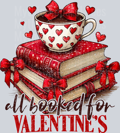 All Booked for Valentines Day Book Style Combo Valentines Day Design