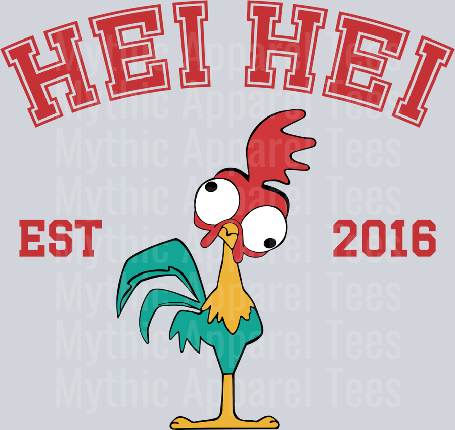 HEI HEI EST 2016 Disney Moana DTF Moana Transfers
