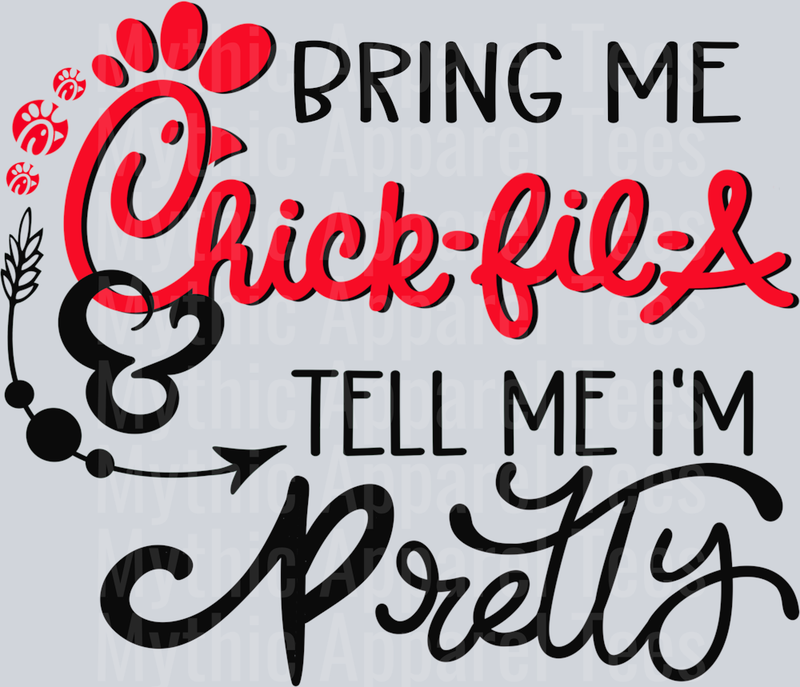Bring me chick fil a DTF Food Transfers